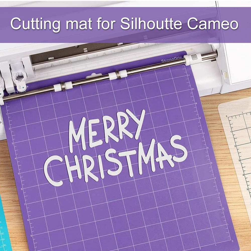 12x12 Vinyl Cutting Mat for Silhouette Cameo 4/3/2/1, Adhesive Non-Slip Cut Mat for Crafts, Quilting, Sewing, Scrapbooking view 5