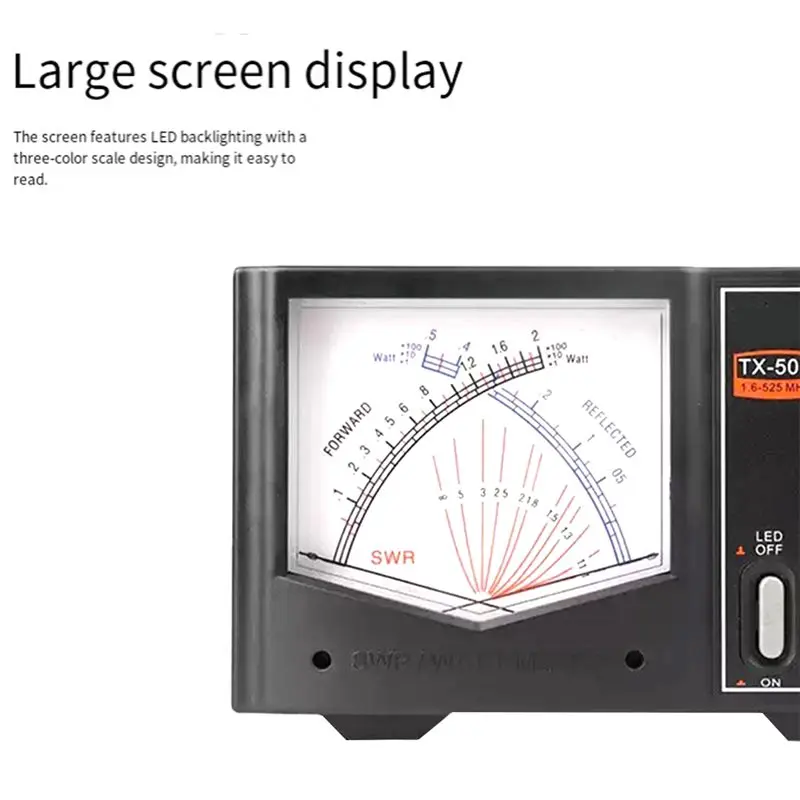 تسليم 24 ساعة TX-502 Mini SWR/Watt Meter 1.6- 525Mhz /V/U Band 200W لأداة قياس الطاقة اللاسلكية #5