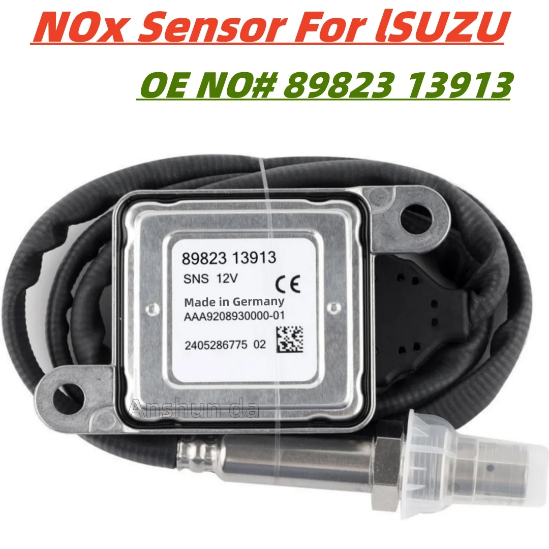 89823 13913 8982313913 Original New Nitrogen Oxygen NOX Sensor For Isuzu NPR NPR-HD NQR NRR Reach 4JJ1 3.0L 4HK1 5.2L