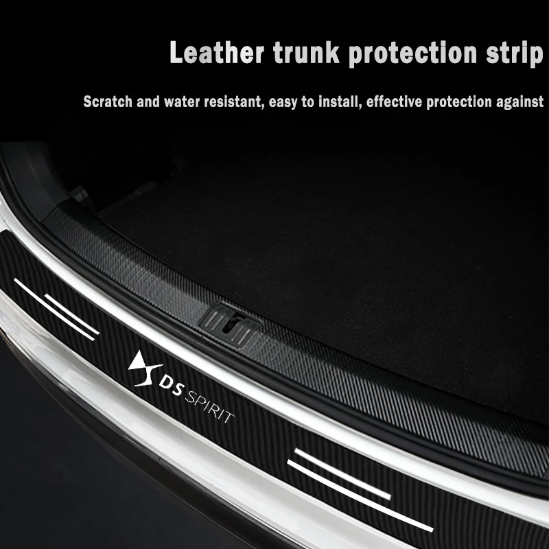 Наклейки на заднюю дверь автомобиля, защитные наклейки на порог, бампер из углеродного волокна, защита от царапин для детской модели DS3, DS4, DS4S, DS5, DS, 5LS, DS6, DS7