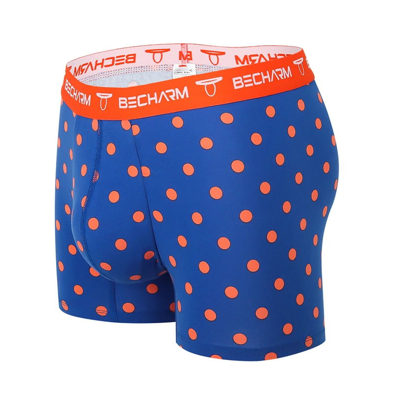 New Men\'s Panties Boxers Shorts Orange and Purple Large Size Set of Men Underpants Male Briefs Boxer Man Sexy Clothing Short