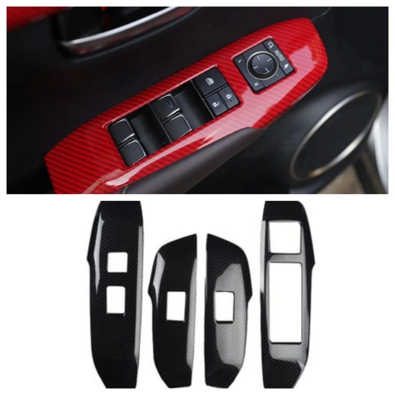 

For Lexus NX 2015-2020 LHD&RHD Chrome Door Window Glass Lift Switch Armrest Panel Cover Trims Car Garnish Accessory