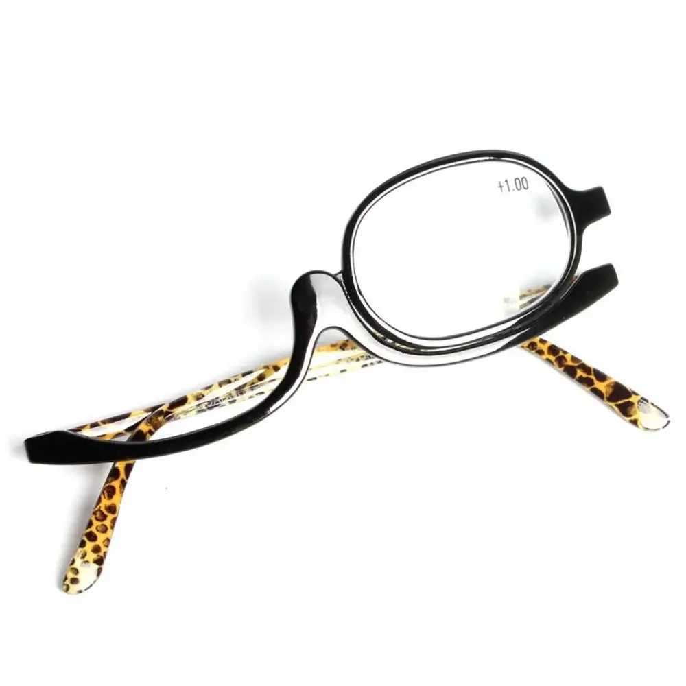 Diopter Woman Eyewear +1.00~+4.0 Diopter Folding Eyeglasses Magnifying Glasses Rotating Makeup Reading Glasses Cosmetic Glasses