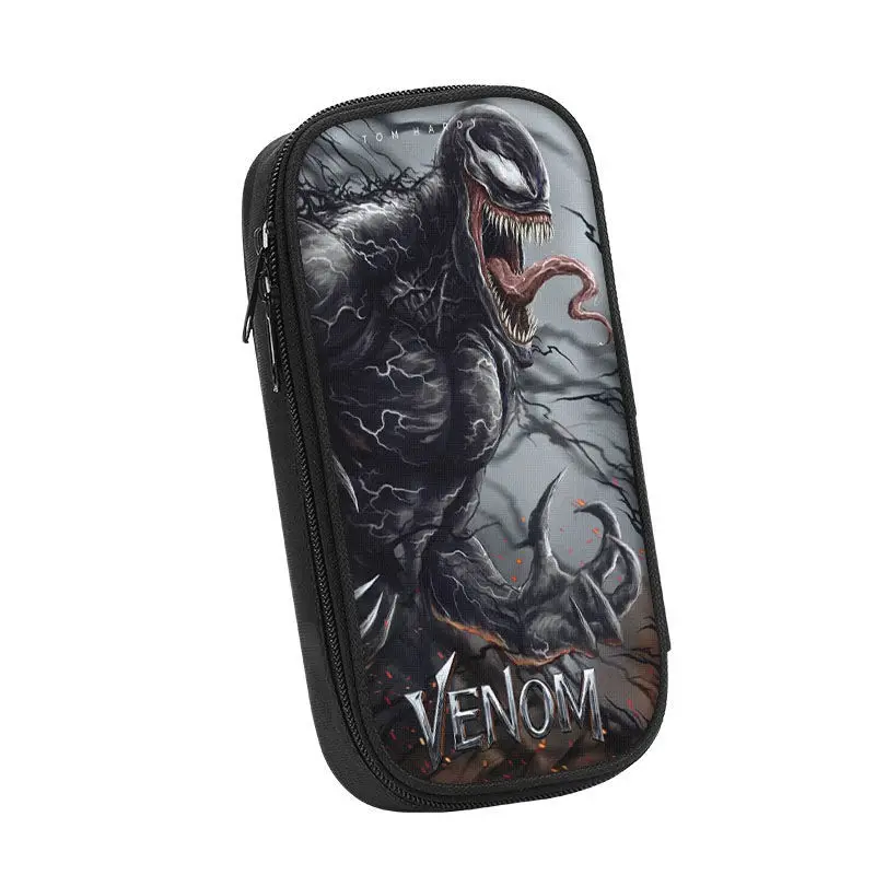 Marvel venom fashion pencil bag primary school students anime personality cartoon junior high school students pencil box gift