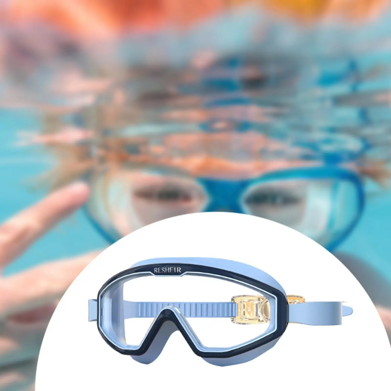 

Kids Swim Goggles Clear View Professional Portable No Leaking Swimming Goggles for Diving Water Sports Swimming Pool Snorkeling