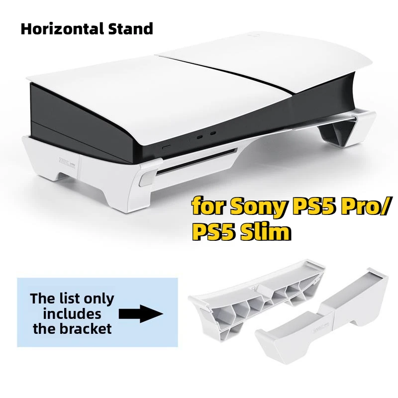 Soporte Horizontal para Consola Sony PS5 Pro/PS5 Slim, Base para PlayStation 5 Slim/Pro Edición Digital y con Disco