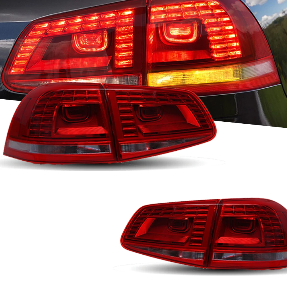 Taillight For VW Touareg LED Taillights 2011-2018 Tail Lamp Car Styling DRL Signal Projector Lens Auto Accessories Rear lights