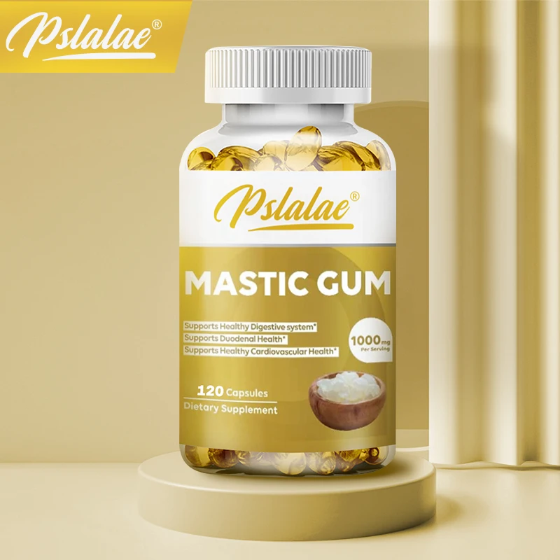 

Mastic Gum Capsules - Supports Digestive Function, Promotes Gastrointestinal Health, and Relieves Stomach Discomfort