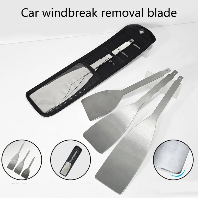 

Set Of 3 Automotive Windshield Repair Cutter Stainless Steel Cutting Tool 87HA