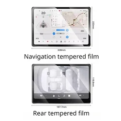 Per Il Nuovo Tesla Model3 Highland 2024 Console Centrale Protezione Dello Schermo Della Copertura In Vetro Temperato Copertura Completa Opaco Antiriflesso Pellicola HD