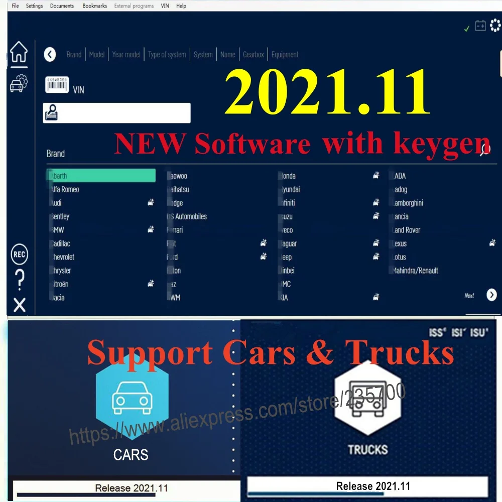 2021 for Delphis Newest 2018 R0 Free Activate 2017R3 software Vd ds150e Cdp Support 2018 models Cars Trucks New Vci Obd2 Obdii