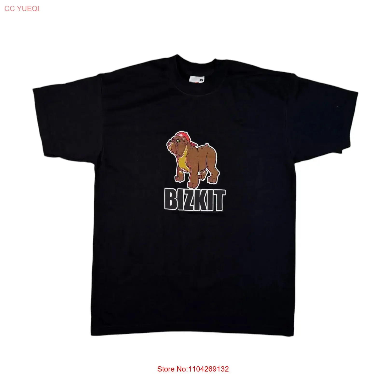 Vintage 2002 Limp Bizkit Bulldog T shirt Nu Metal Rap Rock Band Black M vintage Washed Comfortable Versatile Casual Stylish