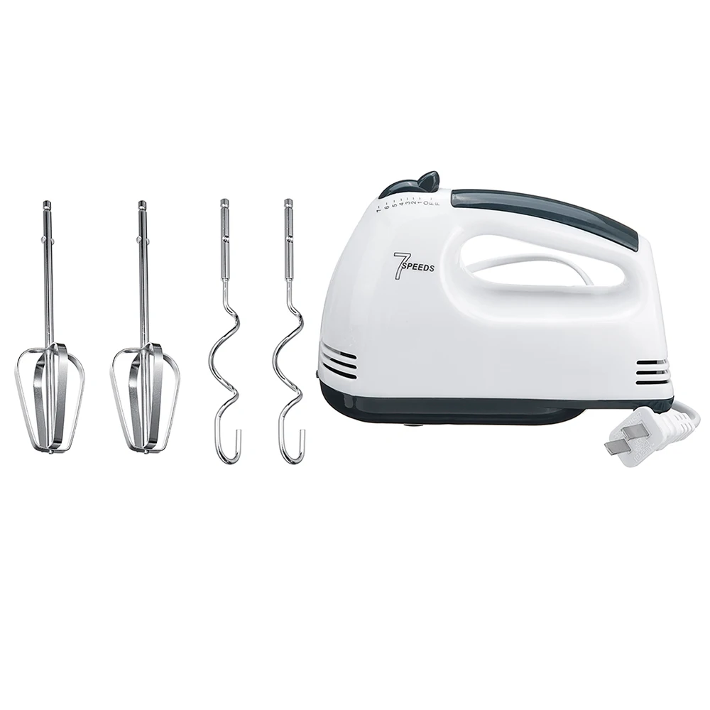 220V 7-speed Kitchen Electric Mixer High Power Hand Mixer Cream Egg Whisk Blender Cake Dough Bread Maker Machine