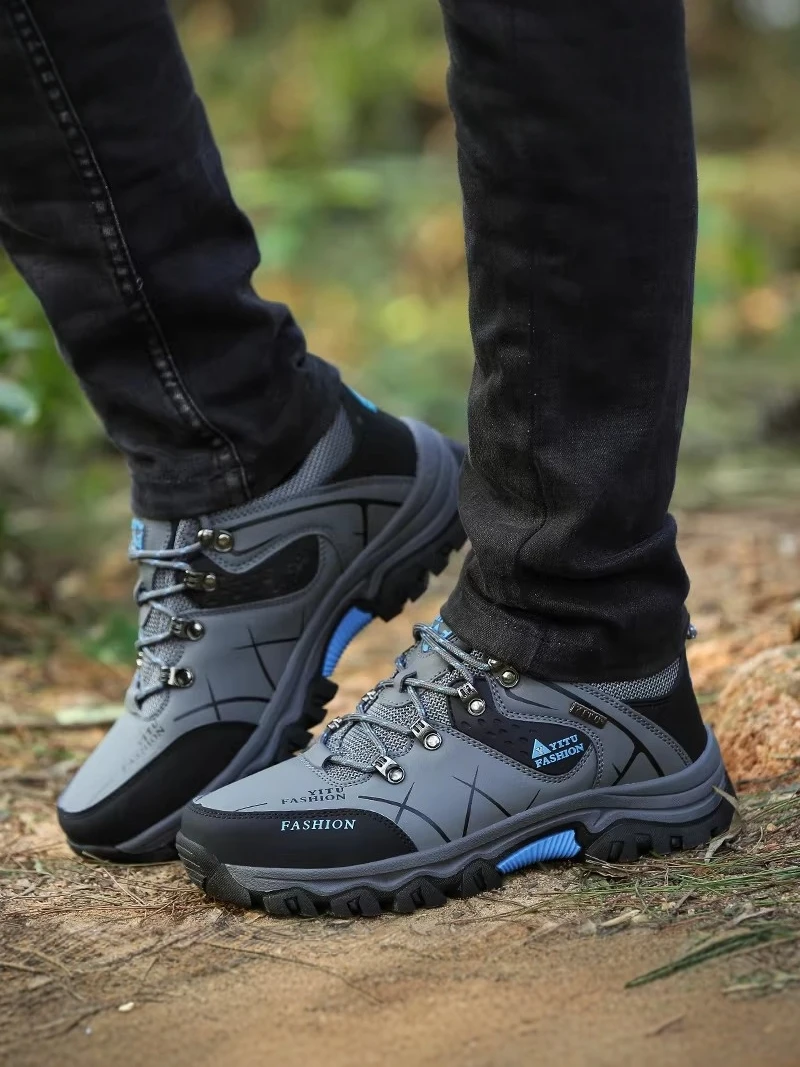 Men's Casual Work Shoes Autumn Outdoor Leisure Sports Hiking Mountain Climbing Waterproof Non-Slip Wear-Resistant Large Size