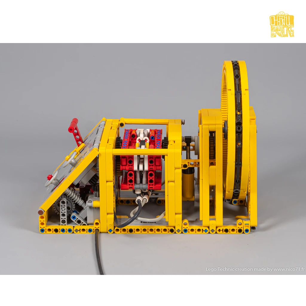 MOC-128169 Switchless Pneumatic Machine Model With PDF Drawings Building Blocks Bricks DIY Toys Birthday Christmas Gifts