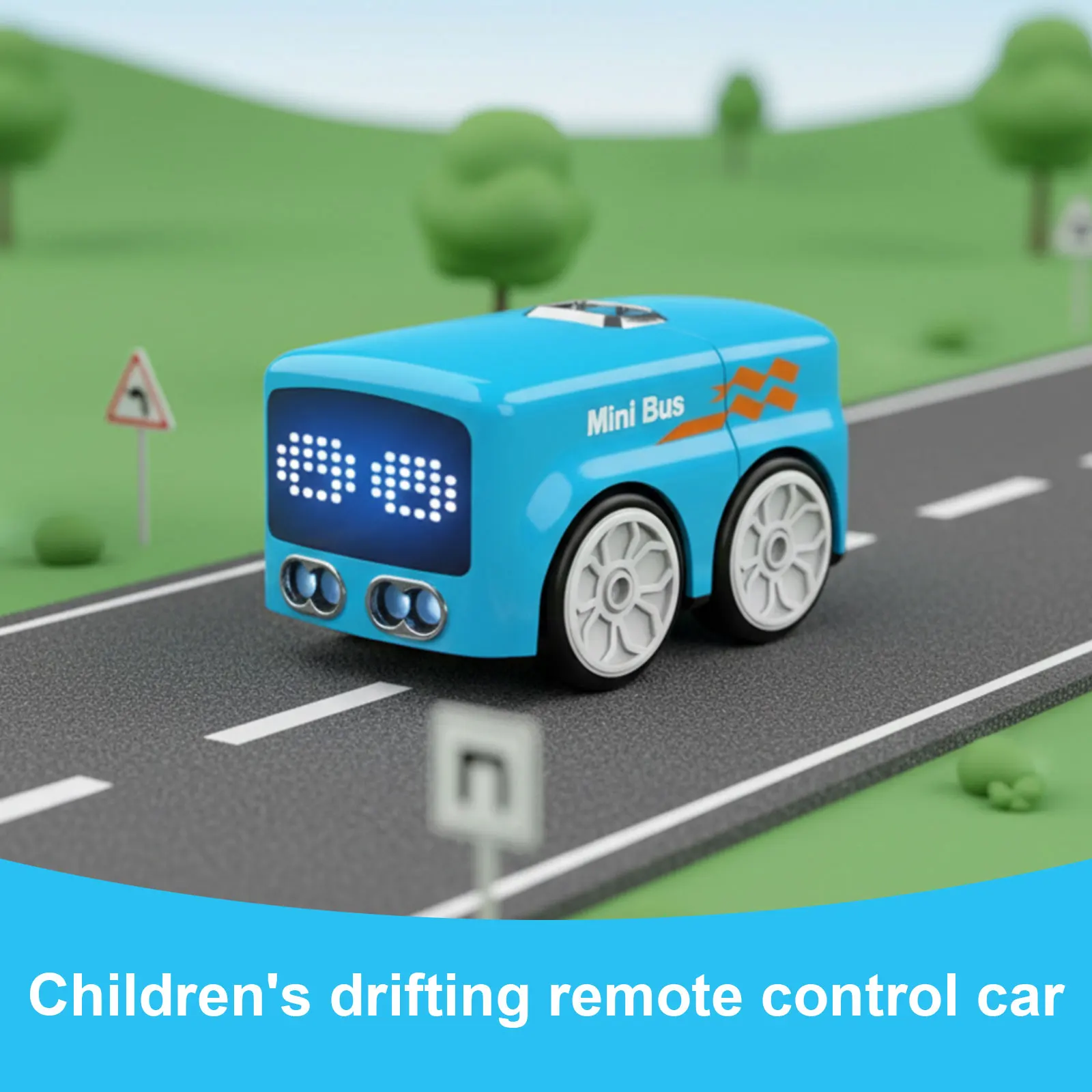 Controle de gesto detecção indução mini ônibus segue linhas pretas desenhadas com futebol magia rc mini ônibus para meninos brinquedos aniversário presentes