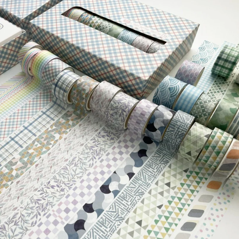 30 Roll And Paper Tape Combination Set Exquisite Flowers Plant Pattern Manual Tape Creative Student Diary Decoration