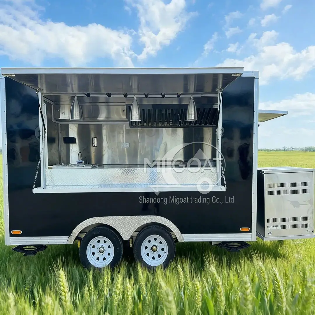 

Индивидуальный прицеп для пищевых грузовиков для бизнеса общественного питания с полным кухонным оборудованием, уличная концессионная кухня на колесах