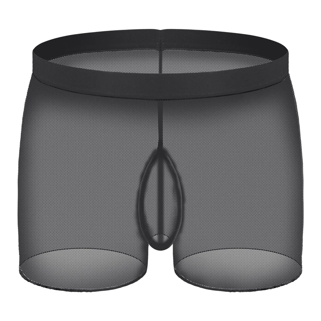 

Men's Sexy Brief Ice Silk Elastic Smooth Quick Dry Mankini Gay Sexy Low Waist Transparent Underwear Homme Comfortable Underpants