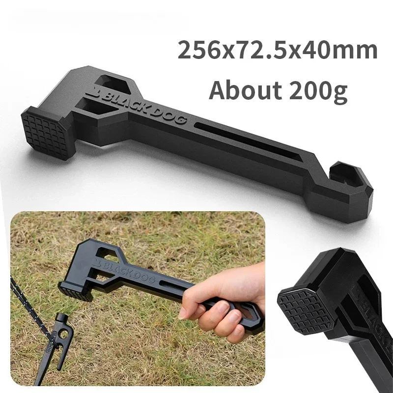 Camping Ground Hammer Multifunctional Antislip Decouple Outdoor Hiking Garden Tent Ground Nail Hammer Tool