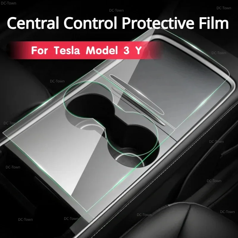 For Tesla Model 3 Y Central Control Protective Film Center Console Panel Anti-scratch Sticker TPU Film 2021-2026 Car Accessories
