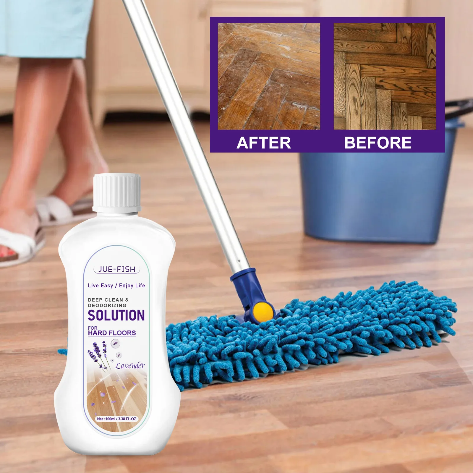 Floor Cleaner Liquid Tile Stain Remover Tile Brightening Cleaning Marble Scratch Repair Polishing Wooden Floor Cleaning Solution