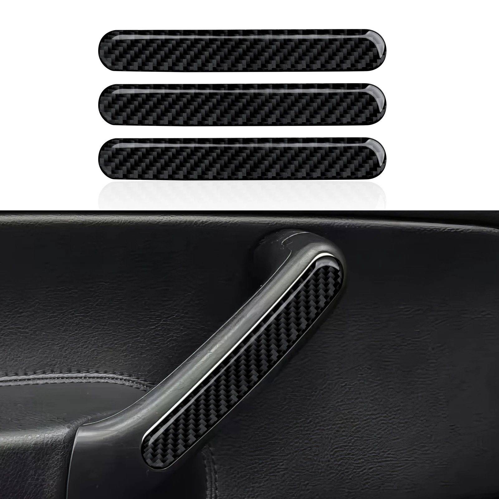 For VW Jetta A4 Bora Golf IV MK4 R32 GTI Variant (1997-2005) Trim, Car Armrest Decorative Strips, Carbon Fiber Interior Sticker