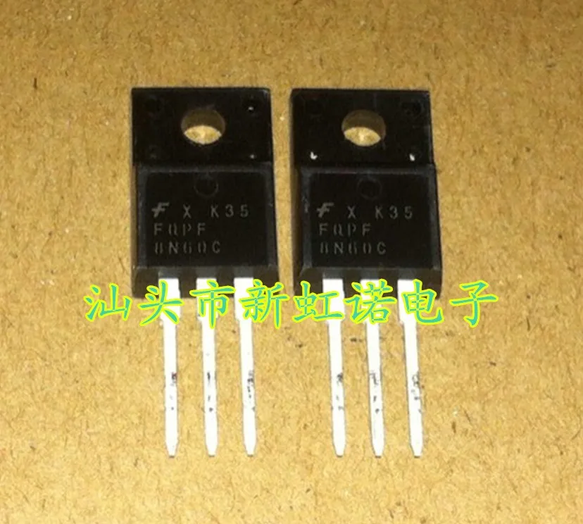 5 pçs/lote novo original fqpf8n60c triode circuito integrado de boa qualidade em estoque