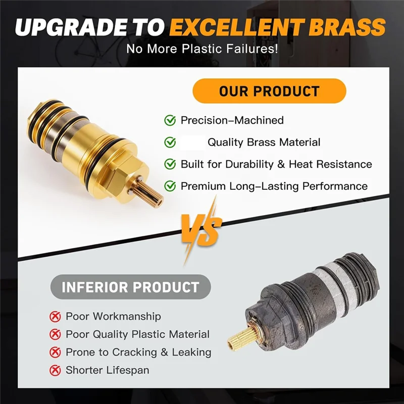 AT43-خرطوشة ترموستاتي نحاسية 94282000 3/4 بوصة لاستحمام Hansgrohe Ecostat لصمامات الدش البيئية وحشو الحوض #2