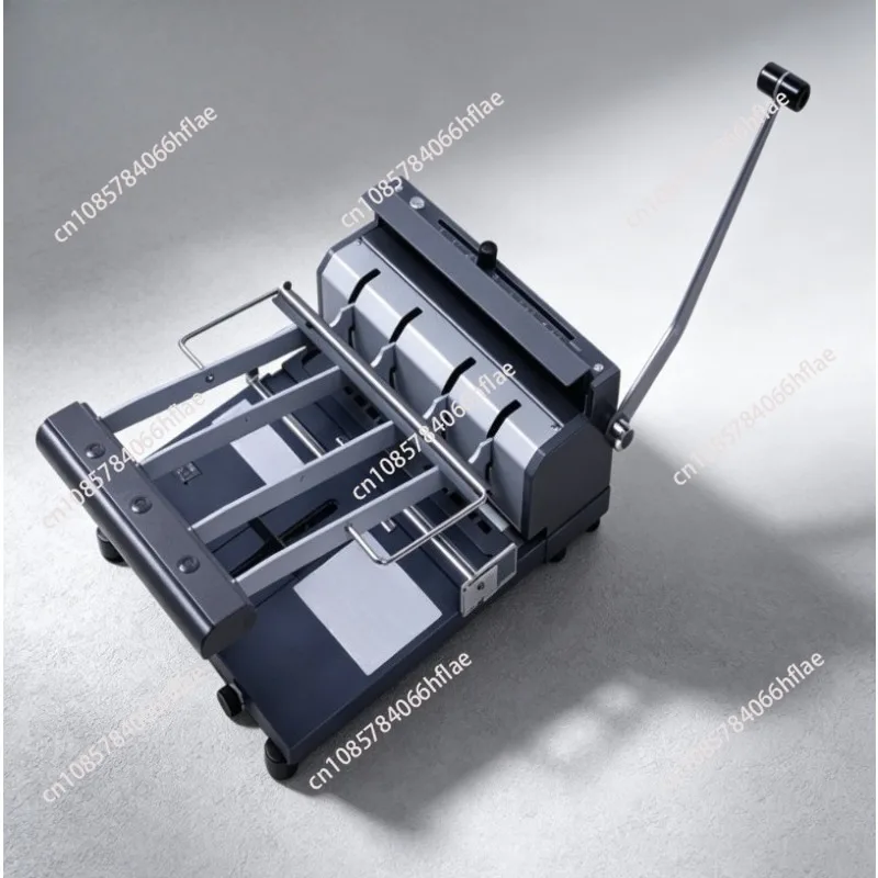 For RBX-N10 SPC Dual Loop Wire Binding Puncher, All-in-one Iron Ring Punching Machine for Table Calendars & Office File Binding