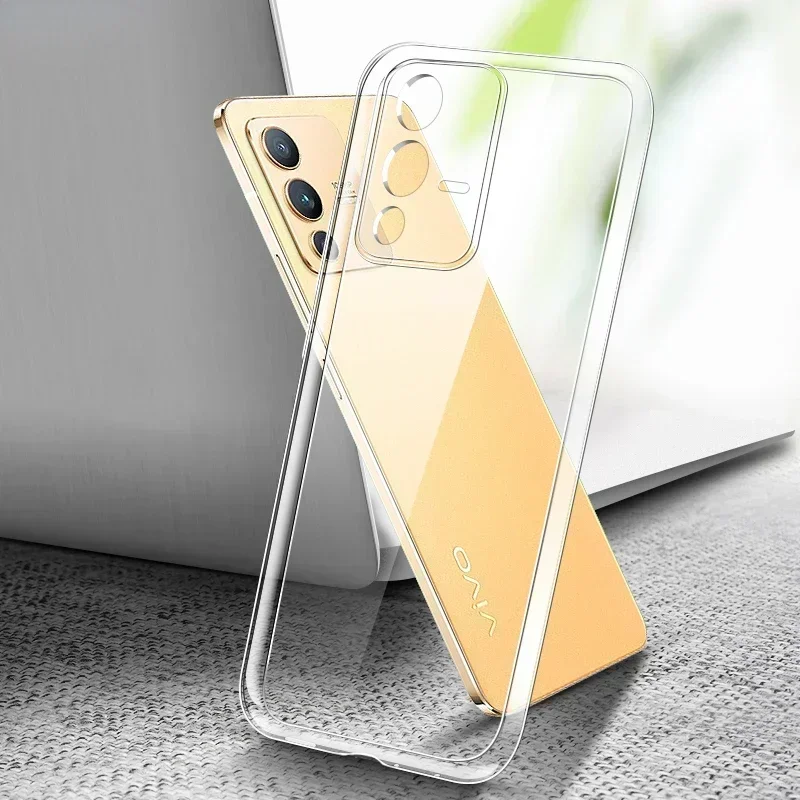 

Soft Clear TPU Ultra Thin Phone Case for VIVO V23 V23e V25 V25e Pro 5G Camera Protective Transparent Silicone Back Cover Housing