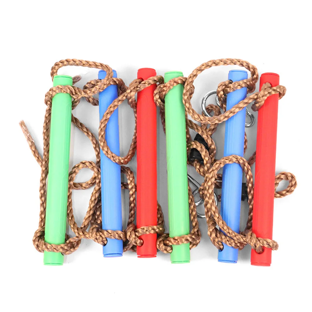 Kids Colorful Climbing Ladder Indoor Outdoor Background Playground Rope Ladder Children Training Equipment Photography Props