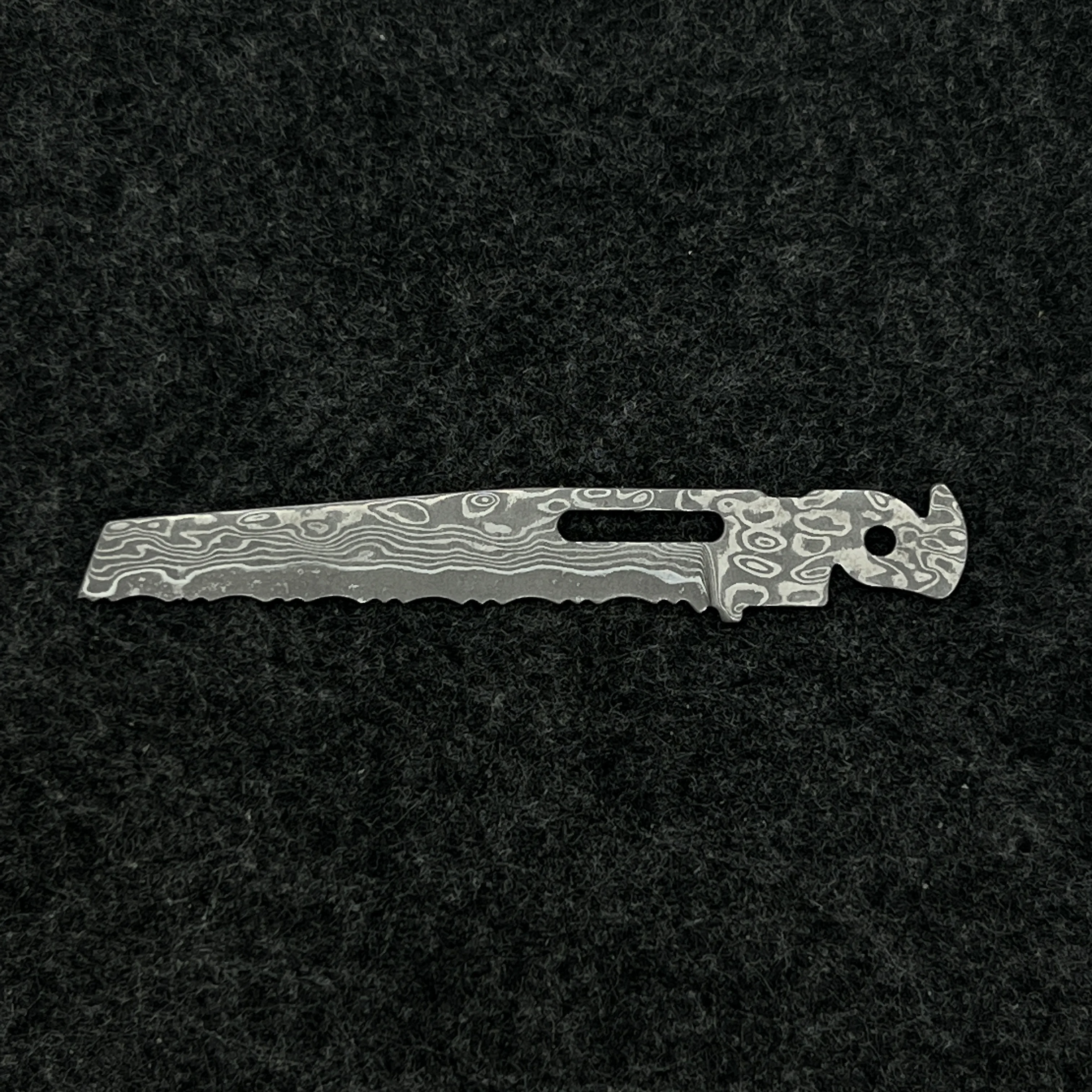 VG10 Core Damascus Steel Replacement Blade For Leatherman P4 Serrated Cutter Tooth Knife DIY Accessories - view 6