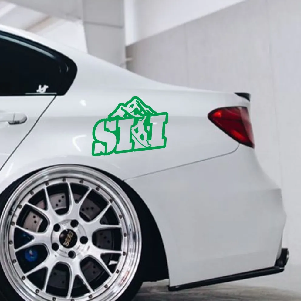 SKI Skiing sport car sticker for snowboard decoration for car motorcycle carving car sticker decal #608