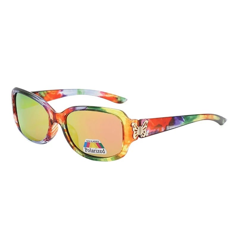 

Trendy Polarized Women's SunglassesY2K Sunglasses Wrap Around Butterfly Design Fashion Sunnies UV400 Protection