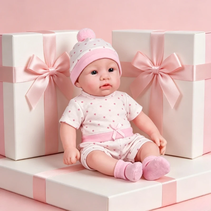 

30cm 12Inch Reborn Baby Doll Abigail Soft Touch Silicone Body 3D Skin Art Doll
