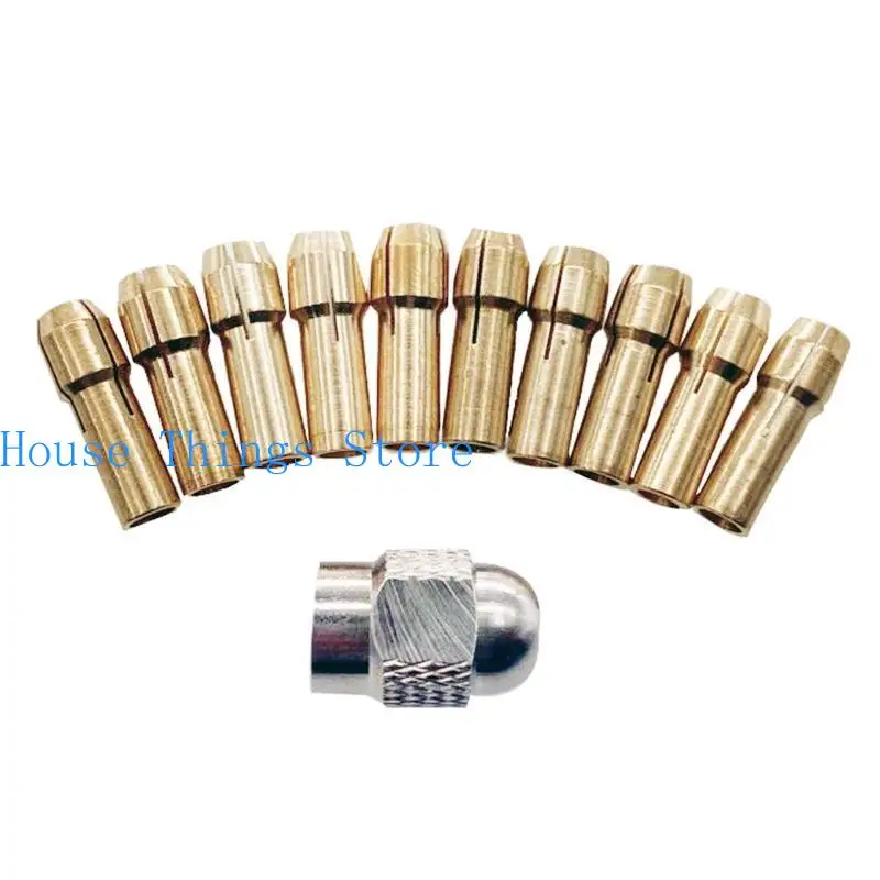 652f 11pcs Power Tool Mini Drill Brall Collet Choc