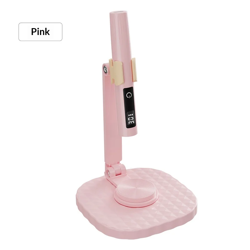 

Portable handheld nail lamp, screen display dual-speed timing and fast drying, black hand, hands-free with base, USB charging