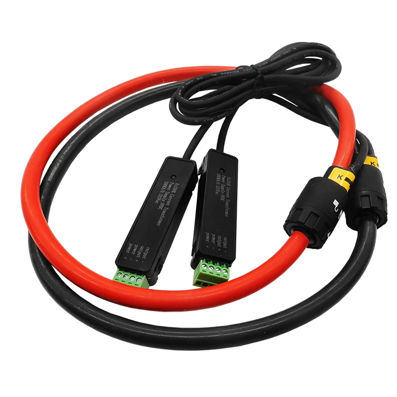 Imagem -06 - Fios de Rogowski do Sensor Atual Bobinas Flexíveis 10a200ka 0.33v 0.5v 1a Saída 4-20ma