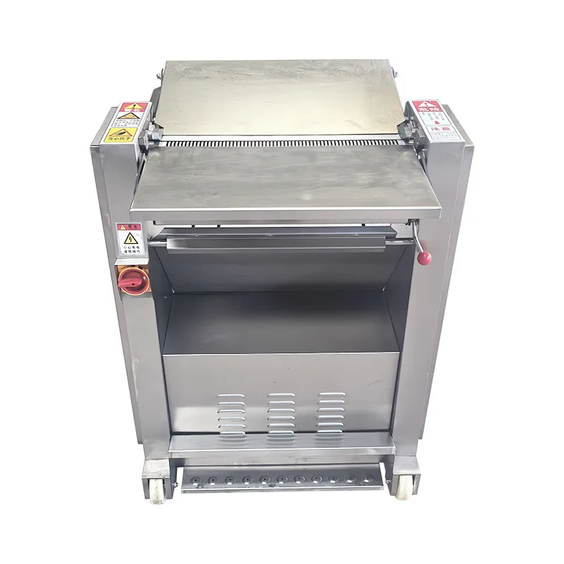 Automatic Pork Skin Peeling Machine for Belly & Hind Leg Meat - Commercial Grade Meat Skin Separator