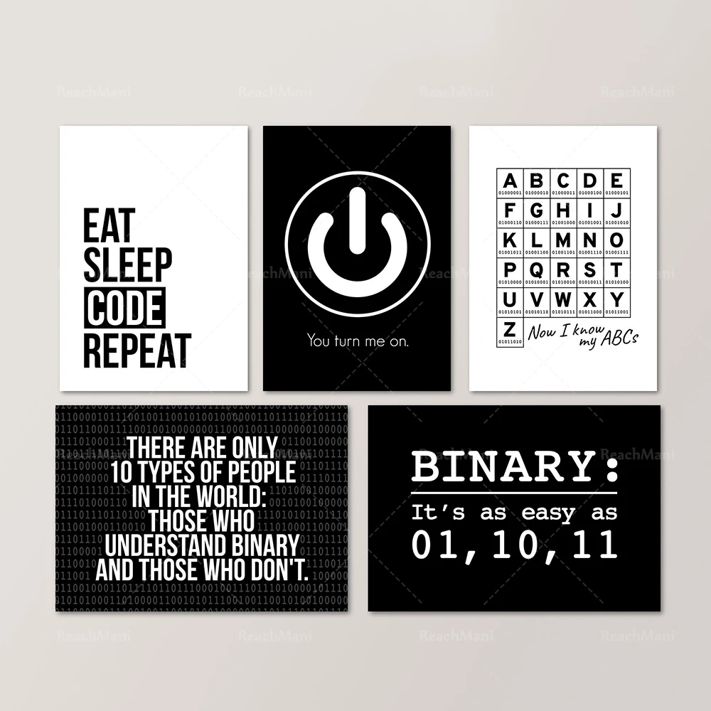 Computer Geek Poster, Nerd Computer Science Office Decor Canvas Print Print, Student Teacher Gift