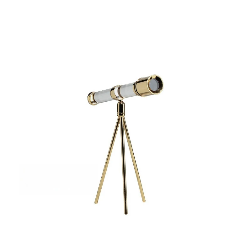 

Simple living room wine cabinet TV cabinet telescope model ornament, restaurant sales office entrance