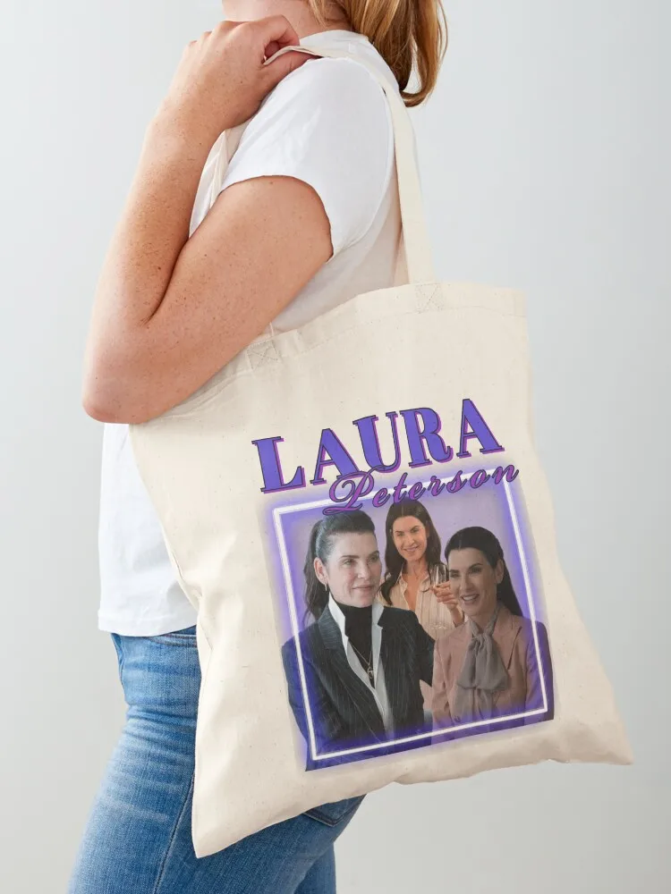 

Laura Peterson The Morning Show Tote Bag Beach bag tote bag custom shopper women canvas Fabric