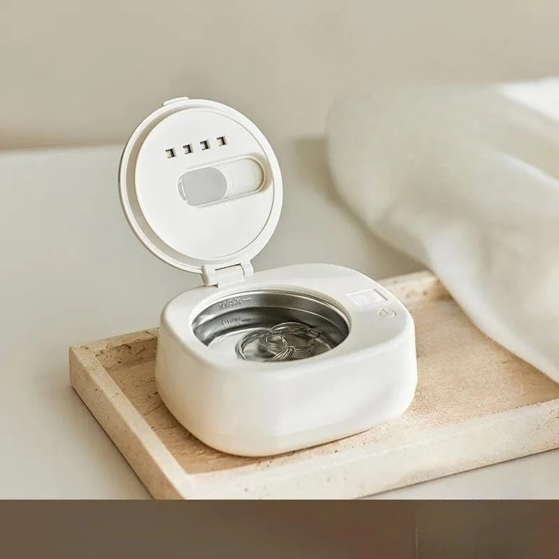 Ultrasonic Cleaner Portable Mini Device For Invisible Braces Retainers Jewelry Glasses Efficient Cleaning Tool
