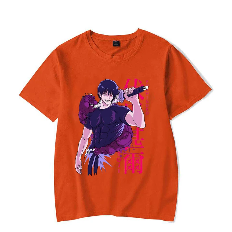 New Anime Fushiguro Toji Print T Shirt Cool Summer Casual Short Sleeve Unisex Fashion Loose T Shirts