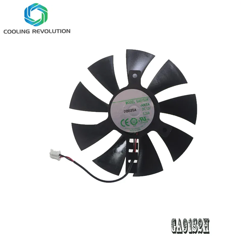 87MM GA91S2H DC12V 0.35A 2Pin Graphics card fan for Dataland R7 240 R7 350 Graphics Card Fan