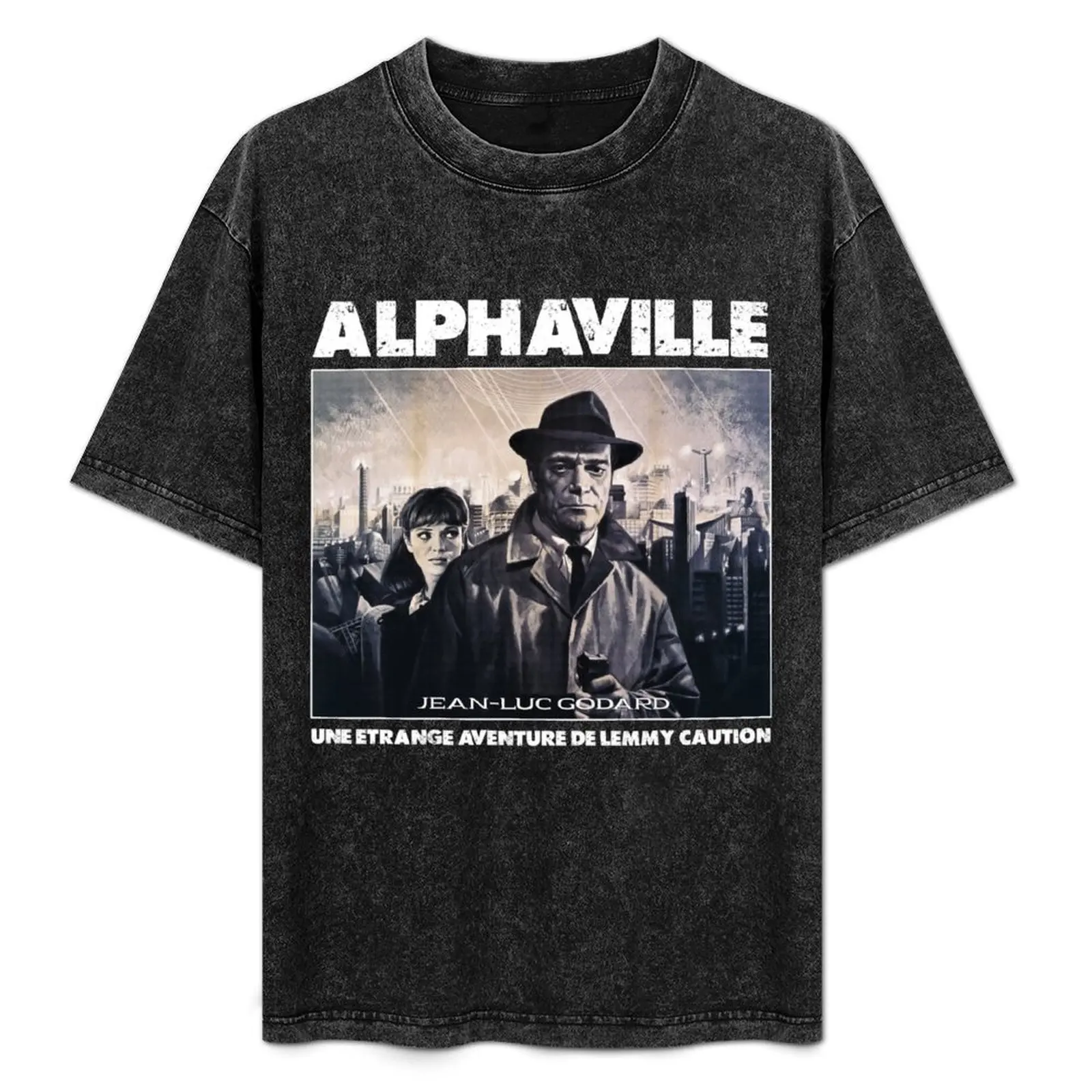 

Alphaville (Jean-Luc Godard) T-Shirt Work Daily Short Sleeve Top