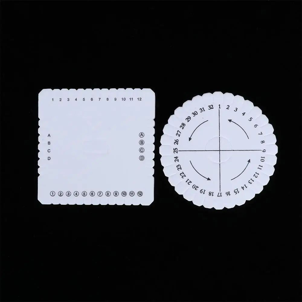2Pcs/set Kumihimo Braided Plate Beading Cord Sewing Handmade Tool Jewelry Design Board Rope Weaving