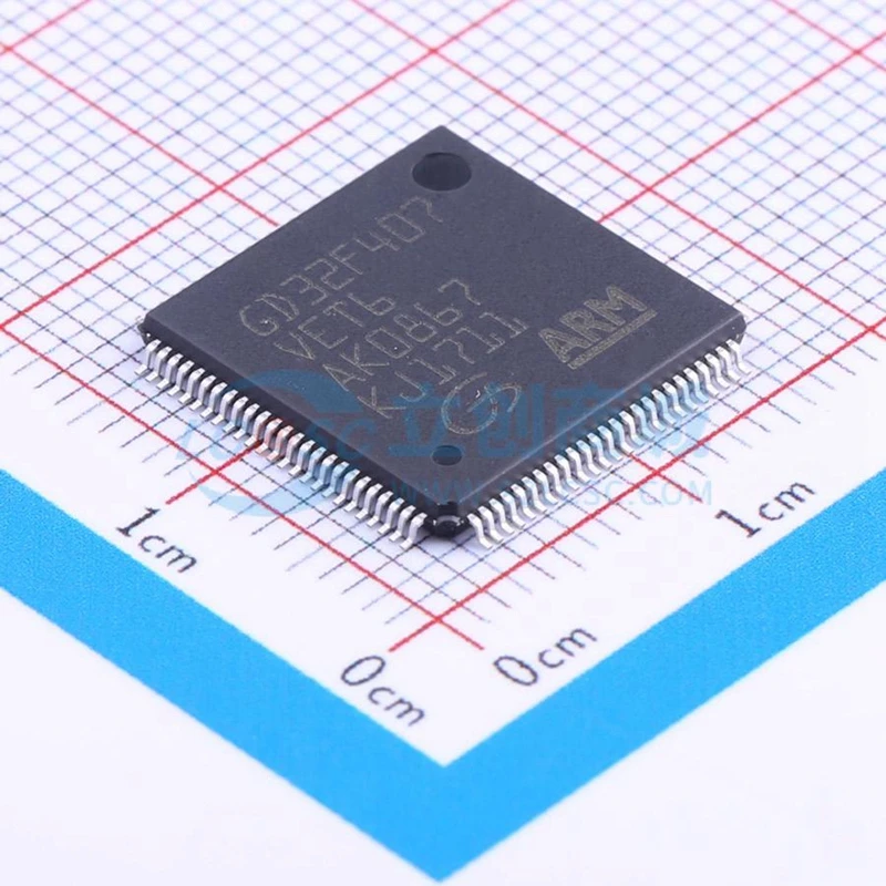 Gd Gd32 Gd32f Gd32f407 Vet6 Gd32f407vet6 In Voorraad 100% Originele Nieuwe LQFP-100 Microcontroller (Mcu/Mpu/Soc) Cpu