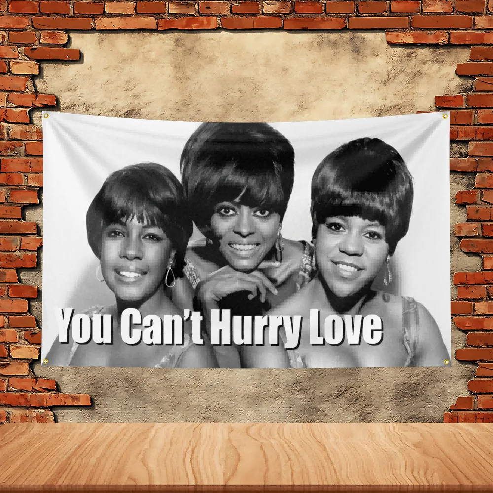The Supremes Band Party Flag Polyester Printed Flag Banner Tapestry for Garden Garage Decoration Concert Flag